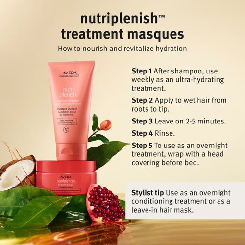Aveda Nutriplenish&amp;trade; Masque Deep Moisture globinsko vlažilna maska za suhe konice las 25 ml Slike