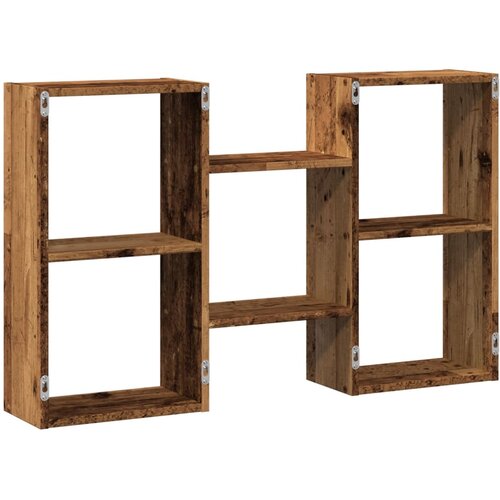  Zidna polica boja staro drvo 96x18x60 cm konstruirano drvo Slike