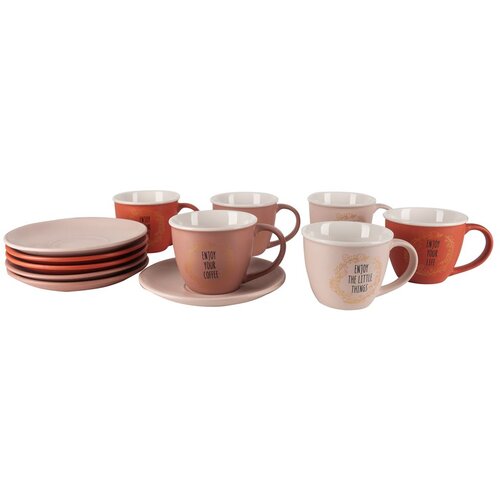Alpeks Home ALPEKSHOME, ENJOY, SKODELICE ZA BELO KAVO S PODSTAVKOM, 160 ML, 6 KOS, (22152951) Slike