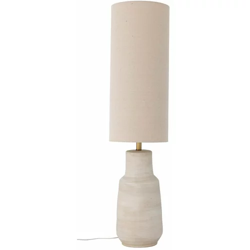 Bloomingville Kremno bela stoječa svetilka s tekstilnim senčnikom (višina 113 cm) Linetta –