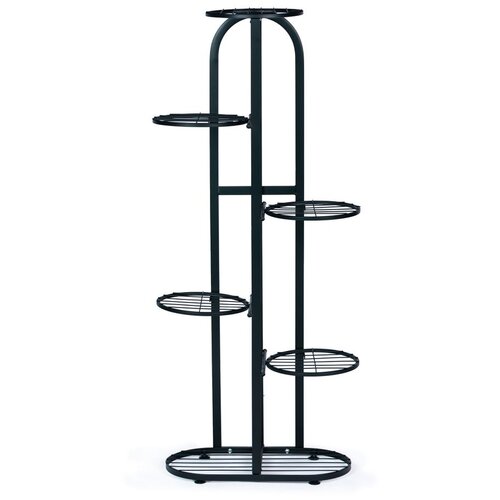 Modern Home metalni stalak za cvijeće - crni Slike