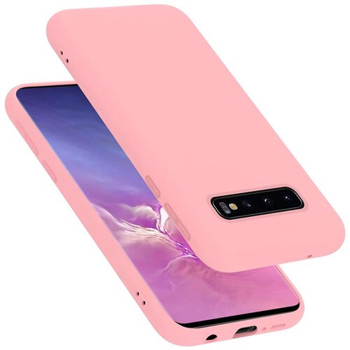 Cadorabo Ohi&amp;scaron;je združljiv s Samsungom v tekoči roza barvi - za&amp;scaron;čitni pokrov iz fleksibilnega silikona TPU, (20589866) Slike