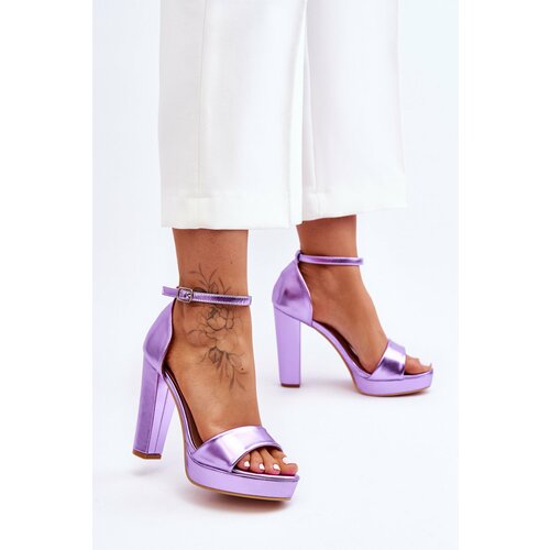 Kesi High heel sandals Purple Mandy Slike