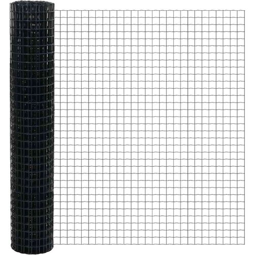 Euro ograda Siva 1,6 x 10 m Željezo prekriveno PVC-om Slike