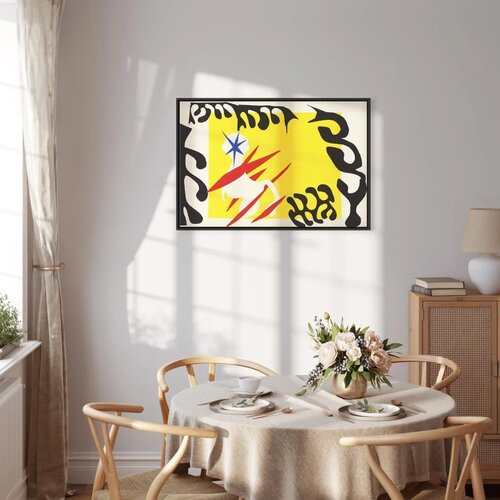  Slika - Henri Matisse &amp;ndash; Nightmare of the White Elephant 60x40 U crnom drvenom okviru Slike