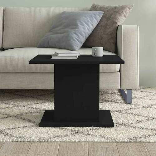  Stolić za kavu crni 55,5 x 55,5 x 40 cm od konstruiranog drva Slike