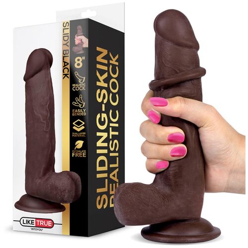 INTOYOU LikeTrue Slidy Sliding-Skin Realistic Dual Layer Dildo 8" Brown Cijene