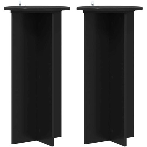  Stalak za biljke 2 pcs Crna 40 x 40 x 80 cm Konstruirano drvo Cene