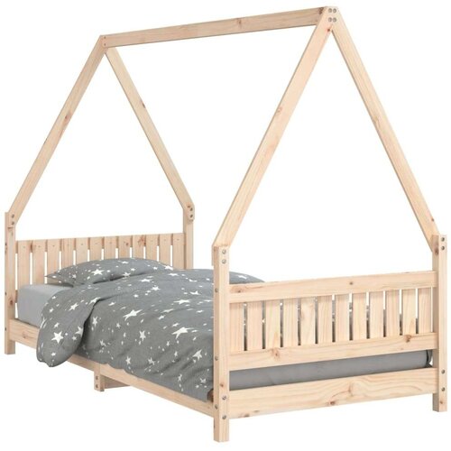 VidaXL Okvir za dječji krevet 90 x 190 cm od masivne borovine Slike