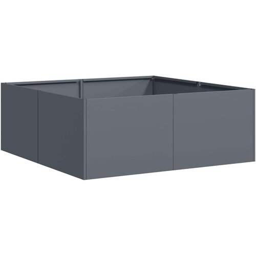 Maison Chic Cvetlični Lonec - Cvetlično korito antracit 80x80x30 cm Jeklo, (21789605) Cene