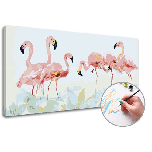 Slikanje po brojevima PLAMENIAKI | 120k60 cm - bez rama Slike