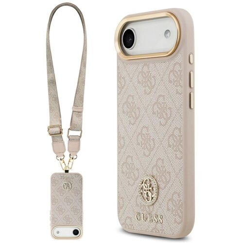 Guess OVITEK 4G S STRASS LOGO VELIKIM PAŠČKOM IN KOVINSKIMI GUMBMI MAGSAFE ZA IPHONE AIR, (5000338076) Cene