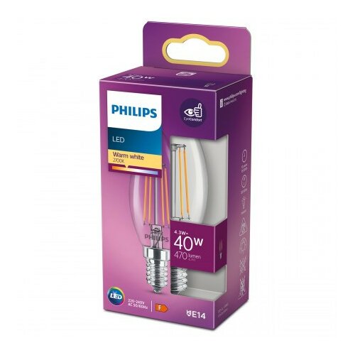 Philips LED sijalica 40w b35 e14 ww, 929001889755 ( 17934 ) Cene