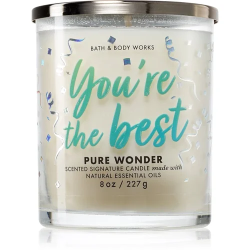 Bath & Body Works Pure Wonder dišeča sveča 227 g