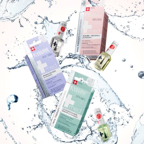 Eveline Cosmetics Nail Therapy Med+ učvršćujući serum za nokte 12 ml Cijene