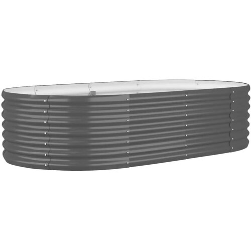  Povi&amp;scaron;ena vrtna gredica od pocinčanog čelika 152 x 80 x 36 cm antracit Slike