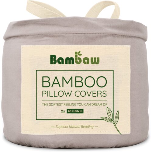 Bambaw Prevleke za blazine iz bambusa 40 x 60 cm, 2-​delni set - Grey Cene