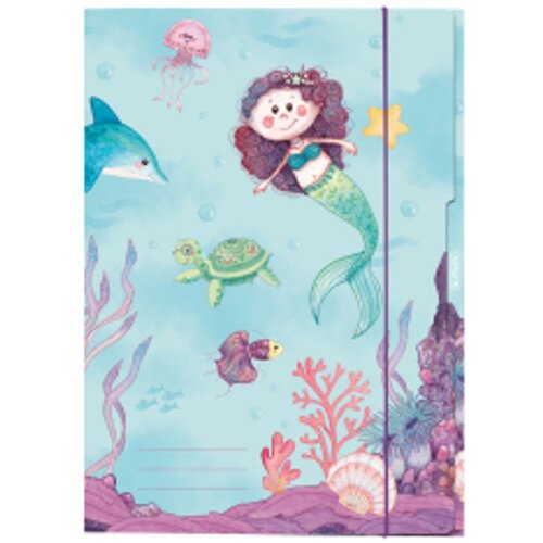 Herlitz Fascikl s klapnama i gumicom, A3, Sirena Slike
