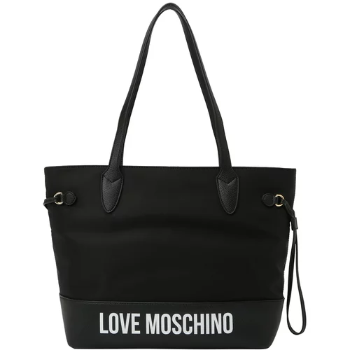 Love Moschino Shopper torba 'CITY LOVERS' crna / bijela