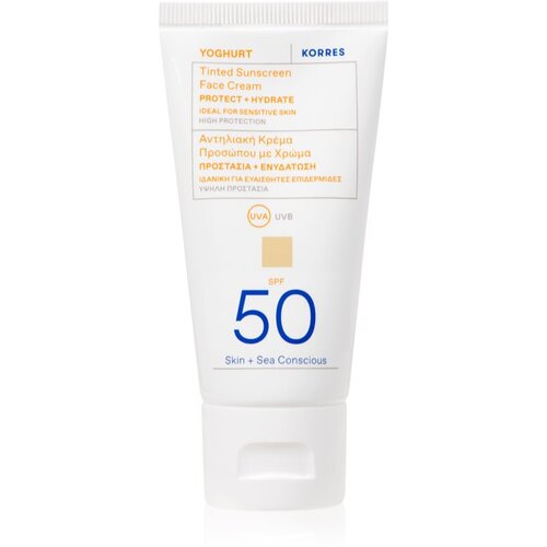 Korres Yoghurt vlažilna tonirana krema SPF 50 50 ml Slike