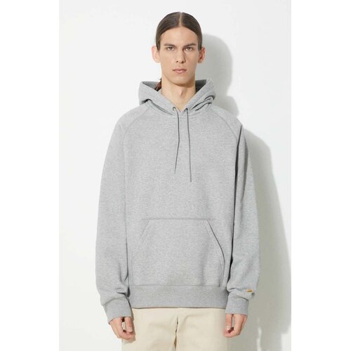 Carhartt WIP Chase Pulover s kapuco grey heather / gold Cene