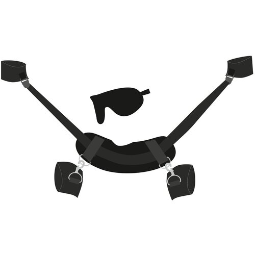 Bad Kitty Neck-Wrist-Ankle Restraint 0538540 Black Cene