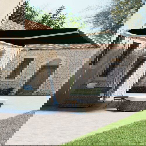 Tenda prostostoječa ročno zložljiva 450x300 cm antracitna Slike