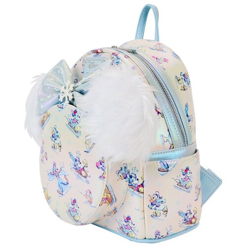 Loungefly Disney Mickey i Prijatelji Zimska Čarolija Ruksak + Set Traka za Glavu 26cm Slike