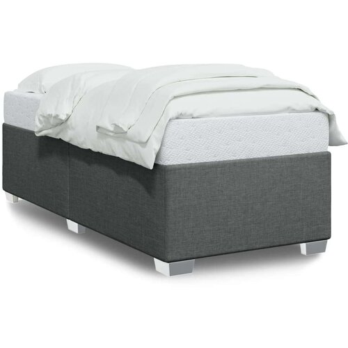vidaXL Posteljni okvir temno siv 90x190 cm blago Cene