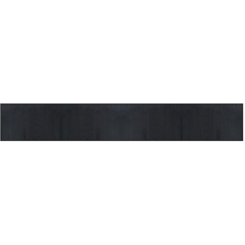  Tepih pravokutni crni 60 x 400 cm od bambusa Slike