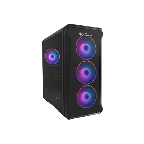 Genesis irid 503 argb micro tower računalniško ohišje, črn Cene
