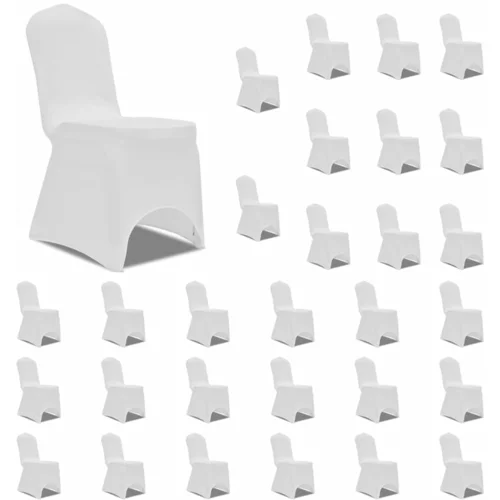  Navlake za stolice rastezljive bijele 30 kom