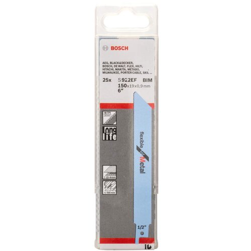 Bosch list univerzalne testere S 922 EF Flexible for Metal - pakovanje 25 komada - 2608657551 Slike