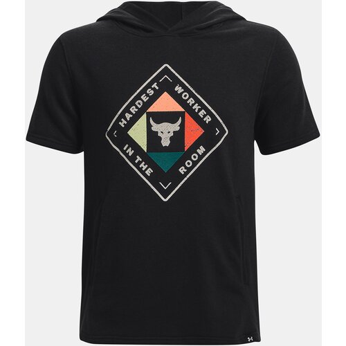 Under Armour Sweatshirt Pjt Rock SS HD Hardest Wrkr-BLK - Boys Slike