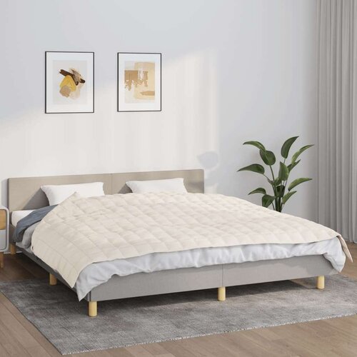  Obtežena odeja svetlo krem 155x220 cm 7 kg blago Cene