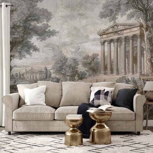  Foto tapeta - Temple on a hill - Greek architecture in subdued colours 450x315 Premium Cijene
