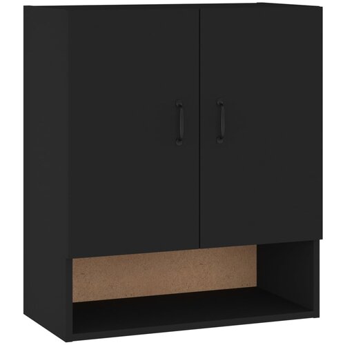 Maison Chic Stenska omarica - Zidna omarica črna 60x31x70 cm inženirski les iu378, (22062959) Slike