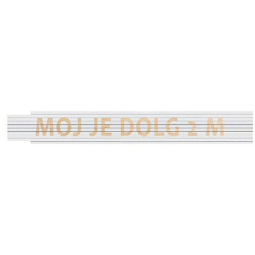 HEKA Zložljivi meter (Dolžina: 2 m, Bela, Natis: MOJ JE DOLG 2 M) Cene