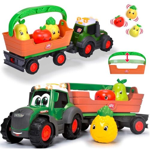 Traktor s odvojivom prikolicom, ko&amp;scaron;arom i 3 voćke - igra se i osvjetljava 12 mjeseci+ ZA6182 Slike
