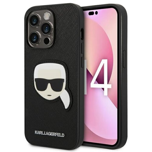 Karl Lagerfeld originalen ovitek KLHCP14XSAPKHK za iphone 14 pro max črna zaščita - karls head Cene