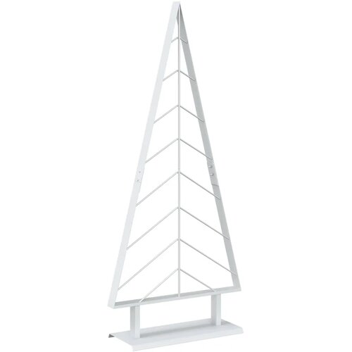  Metalno božićno drvce sa stalkom KUOPIO 125 cm Čelik Bijela - Bijela 125 cm Slike