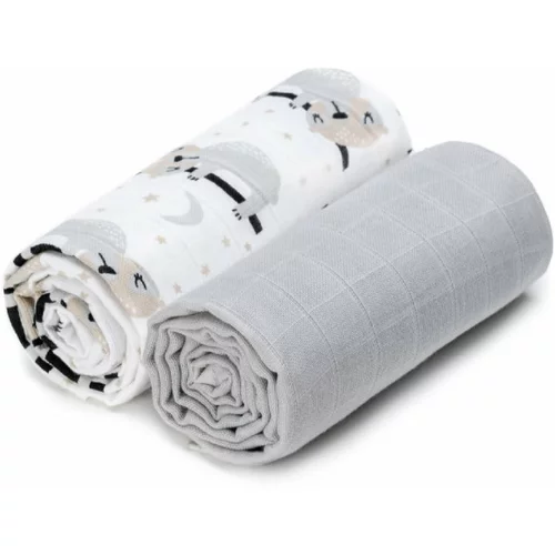 T-TOMI TETRA Cloth Towels EXCLUSIVE COLLECTION brisača Sloths 90x100 cm 2 kos