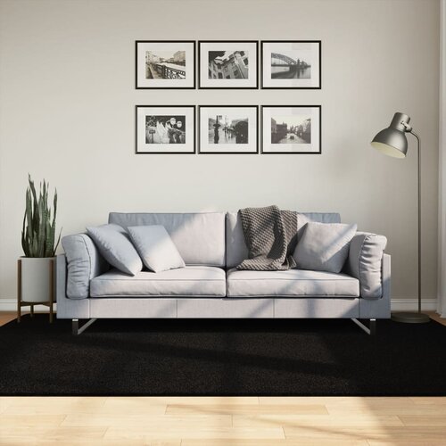  Tepih HUARTE kratkih vlakana mekani i perivi crni 160x230 cm Cene