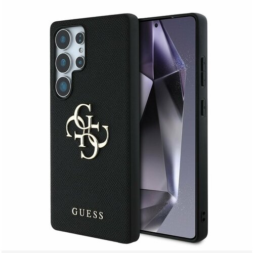 Guess PU Grained 4G Metal Logo Zadní Kryt pro Samsung Galaxy S25 Ultra Black Ovitek za telefon Vijolična Cene