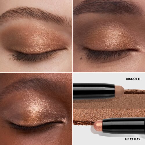 Bobbi Brown Long-Wear Cream Shadow Stick Duo senčila za oči v svičniku duo odtenek Heat Ray / Biscotti 1.6 g Slike