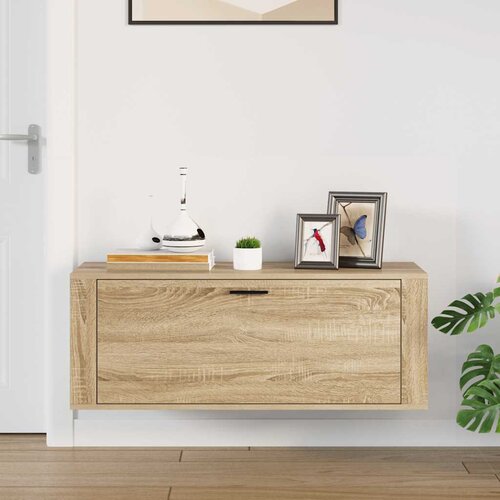  za cipele boja hrasta 100x35x38 cm konstruirano drvo Slike