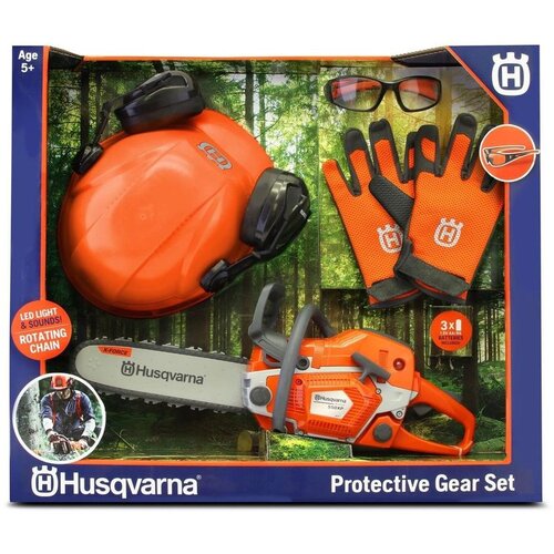 Husqvarna IGRAČKA MOTORNA PILA 550XP + KACIGA + RUKAVICE Slike