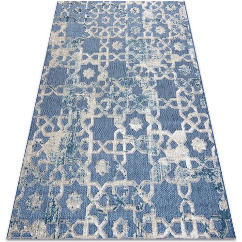 RugsX Preproge Preproga Strukturni SOLE D3881 Ornament - Plošča 80x250 cm Modra Cene
