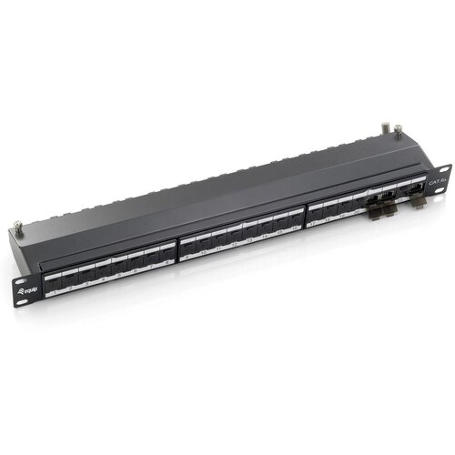 Equip 24-Port Cat.6A Shielded Patch Panel, Black Cijene