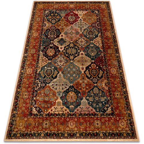 RugsX Preproge Preproga volna POLONIA Azer okvir, orientalski, rd 200x300 cm Rdeča Slike